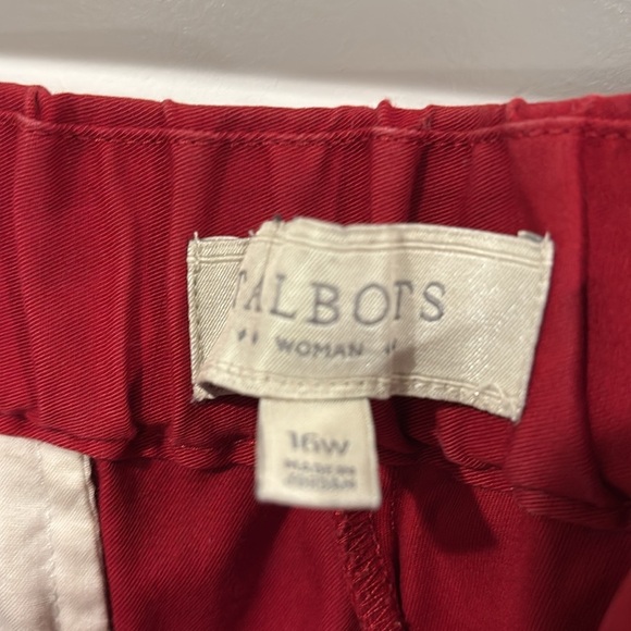 Talbots Plus Womens Heritage Pants 16w - Picture 2 of 6